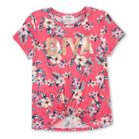 Speechless Ladies’ Twist Entrance Brief Sleeve Tee