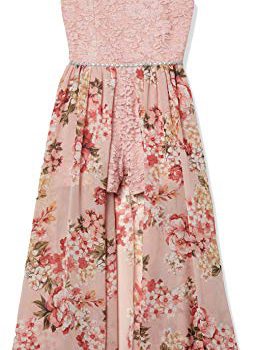 Speechless Ladies’ Stroll-By means of Romper Maxi Occasion Gown