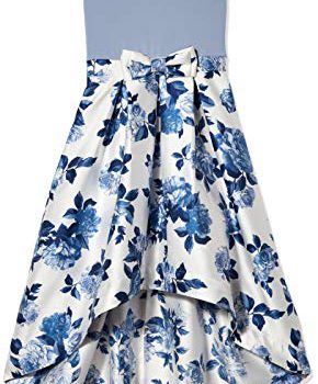 Speechless Women’ Sleeveless Excessive-Low Taffeta Skirt Social gathering Costume