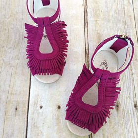 Joyfolie Delia Fringe Shoes in Amethyst 0 0