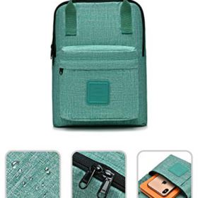 BESTIE 12 Small Backpack for Women Girls Cute Mini Bookbag Purse Little Square Travel Bag 118x83x47in 0 1