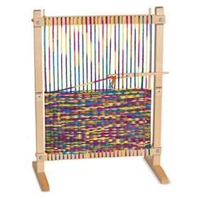 Melissa Doug Wooden Multi Craft Weaving Loom Arts Crafts Extra Large Frame Develops Creativity and Motor Skills 4191 cm H x 57785 cm W x 2413 cm L 0