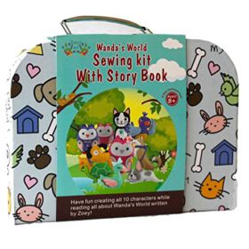 Art Craft Kits for Girls Sewing Kit with Read Along Story Book Fun Animals Dogs Cats Owls Project for Kids Creative and Educational Your Child Will Love Create A Memorable Experience to Cherish 0