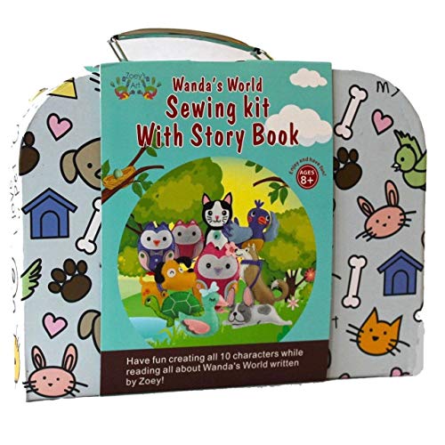 Artwork Craft Kits for Ladies: Stitching Equipment with Learn Alongside Story E-book, Enjoyable Animals Canine Cats Owls Undertaking for Children, Inventive and Instructional Your Little one Will Love – Create A Memorable Expertise to Cherish
