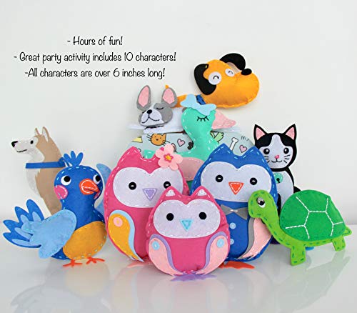 Art Craft Kits for Girls Sewing Kit with Read Along Story Book Fun Animals Dogs Cats Owls Project for Kids Creative and Educational Your Child Will Love Create A Memorable Experience to Cherish 0 1