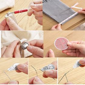 130 Mini Sewing Kit Southsun DIY Premium Sewing Supplies for Kids Beginner Travel Emergency with Scissors Thimble Thread Needles Tape Measure Carrying Case and Accessories 0 4