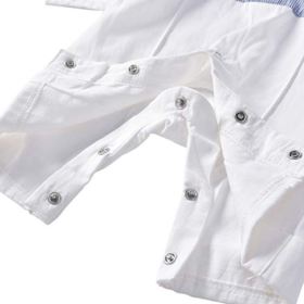 AmzBarley Baby Boys Gentleman Romper Tuxedo Suits Toddler Wedding Formal Outfit Waistcoat Long Sleeve Jumpsuit 0 0