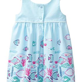 Gymboree Baby Girls Sleeveless Fish Border Dress 0 0