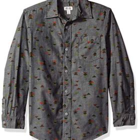 Gymboree Boys Big Long Sleeve Pocket Button Up Shirt 0