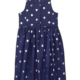 Gymboree Girls Little Sleveless Shimmer Dot Dress 0