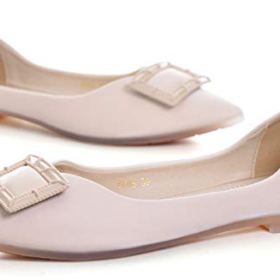 SAILING LU Pointy Toe Flat Shoes Womens Comfort Ballet Flats Buckle Dress Shoes Wear to Work Slip On Moccasins 0 2
