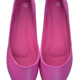 SAILING LU Pointy Toe Shoes for Women Solid Ballet Flats Comfort PU Flat Shoes for Work Slip On Loafers 0 0