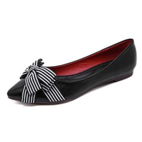 SAILING LU Womens Classic Pointy Toe Ballet Flats Slip On Bowknot Dress Flat Shoes Comfort Walking Moccasins 0
