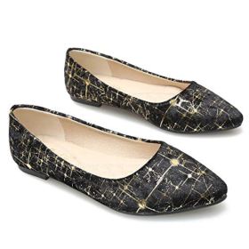 Starry Sky Dress Shoes for Women Comfort Pointed Toe Ballet Flats Portable Travel Shoes 0