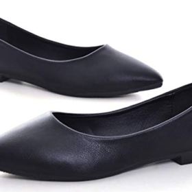 SAILING LU Womens Pointed Toe Shoes Comfort Ballet Flats Dress Shoes Wear to Work Flat Slip ons 0 2