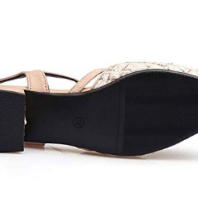 SAILING LU Dressy Pumps Shoes for Women Retro Plaid Flats Comfort Ankle Strap Sandals Wear to Work 0 3