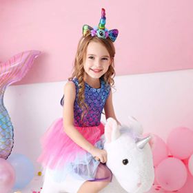 VIKITA Toddler Girl Dress Short Sleeve Casual Party Tutu Dresses for 3 8 Years Kids 0 5