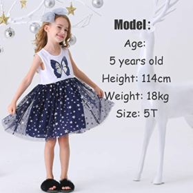 VIKITA Toddler Flower Girl Dress Summer Sleeveless Cotton Tutu Dresses for Girls 3 7 Years Knee Length 0 1