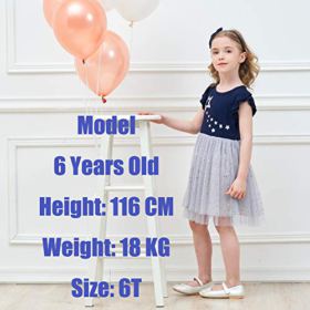 VIKITA Toddler Girl Clothes Short Sleeve Summer Dresses for Girls Kids 2 8 Years 0 1
