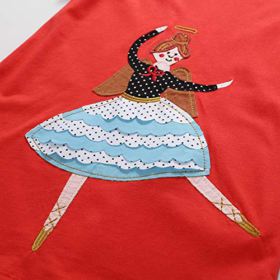 Hongshilian Little Girls Cotton Casual Dress Cartoon Print T Shirt Short Sleeve Skirt Dresses 0 1