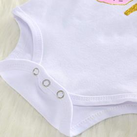 Baby Girls Donut 1st Birthday Outfit Romper Tutu Skirt Headband Cake Smash Bodysuit Clothes Set for Photo Shoot 0 3
