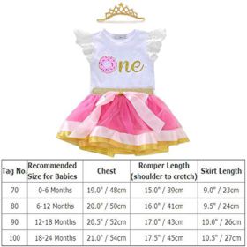 Baby Girls Donut 1st Birthday Outfit Romper Tutu Skirt Headband Cake Smash Bodysuit Clothes Set for Photo Shoot 0 5