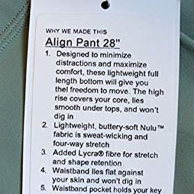 Lululemon Align Pant 28 PLMC Palm Court 0 3