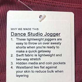 Lululemon Dance Studio Jogger CHIA Chianti 0 2