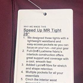 Lululemon Speed UP MR Tight 28 GARN Garnet 0 3