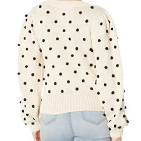 ASTR the label Womens Aidy Pom Knit Sweater 0 0