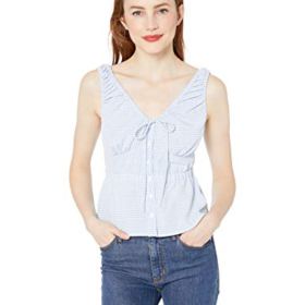 ASTR the label Womens Caden Off The Shoulder Gingham Fashion Ruffle Top 0