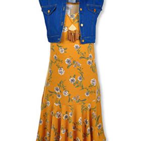 Bonnie Jean Girls Tassel Necklace 2 Piece Dress Set Outfit 0