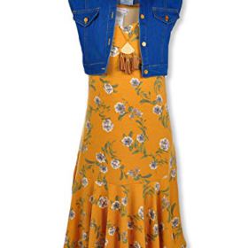 Bonnie Jean Girls Tassel Necklace 2 Piece Dress Set Outfit 0