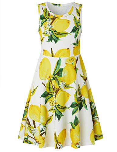 Kids4ever Little and Huge Ladies Sleeveless Costume Cute Mermaid Sundress for 4-13 Years Youngsters Summer season Informal Outfits