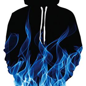 RAISEVERN Unisex 3D Realistic Digital Print Pullover Hoodie Hooded Sweatshirt S XL 0