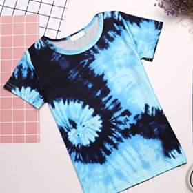 Arshiner Kids 2 Pack Short Sleeve Tees Girls Cotton Tees 2pcs Shirt for Tie Dye 0 0