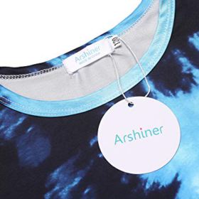 Arshiner Kids 2 Pack Short Sleeve Tees Girls Cotton Tees 2pcs Shirt for Tie Dye 0 3