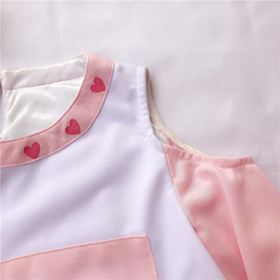 Packitcute Cute Sweet Cold Shoulder Mini Dress for Teen Girls Casual Long Sleeve Dresses Pink White 0 3