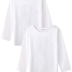 Arshiner Kids 2 Pack Long Sleeve Tees Girls Cotton Tees 2pcs Shirt 0