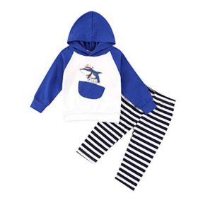 Toddler Baby Boys Shark Clothes Long Sleeve Tops T Shirt Pants Outfits Set 0 2