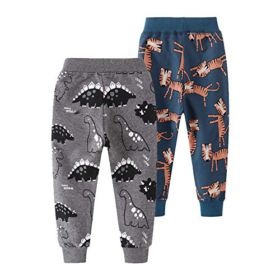 Azalquat Toddler Boys Cotton Jogging Pants Pull On Cartoon Picture Sweatpants1 Pack or 2 Pack 0 0
