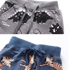 Azalquat Toddler Boys Cotton Jogging Pants Pull On Cartoon Picture Sweatpants1 Pack or 2 Pack 0 1