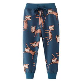Azalquat Toddler Boys Cotton Jogging Pants Pull On Cartoon Picture Sweatpants1 Pack or 2 Pack 0 5