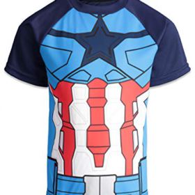 Marvel Avengers Boys 4 Pack T Shirts Black Panther Hulk Spiderman Captain America 0 3