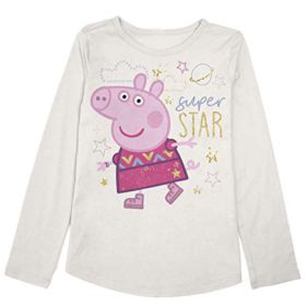 Leaping Beans Toddler Ladies 2T-5T Peppa Tremendous Star Graphic Tee
