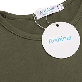 Arshiner Girls Casual Tunic Tops Long Sleeve Loose Soft Blouse T Shirt for 4 13 Years 0 3