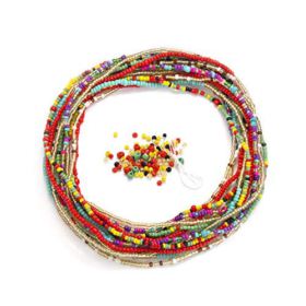 Waist Beads for Weight Loss Stretchy African Waist Beads for Women Belly Beads Chain Plus Size with String and Charms 0