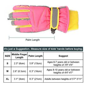 MAGARROW Kids Winter Warm Windproof Outdoor Sports Gloves For Boys Girls 0 0