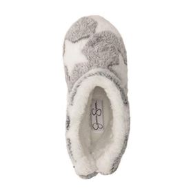 Jessica Simpson Kids Fuzzy Comfy Plush Memory Foam Star Booties Anti Slip House Slipper Shoe 0 2