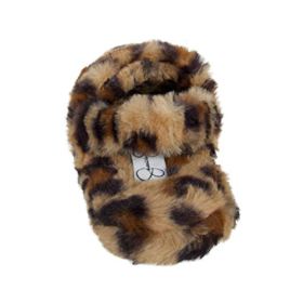 Jessica Simpson Girls Plush Faux Fur Slip on House Slippers with Memory Foam 0 4